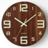 Walnut Wooden Wall Clock